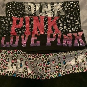 Pink bundle yoga pants No Trades